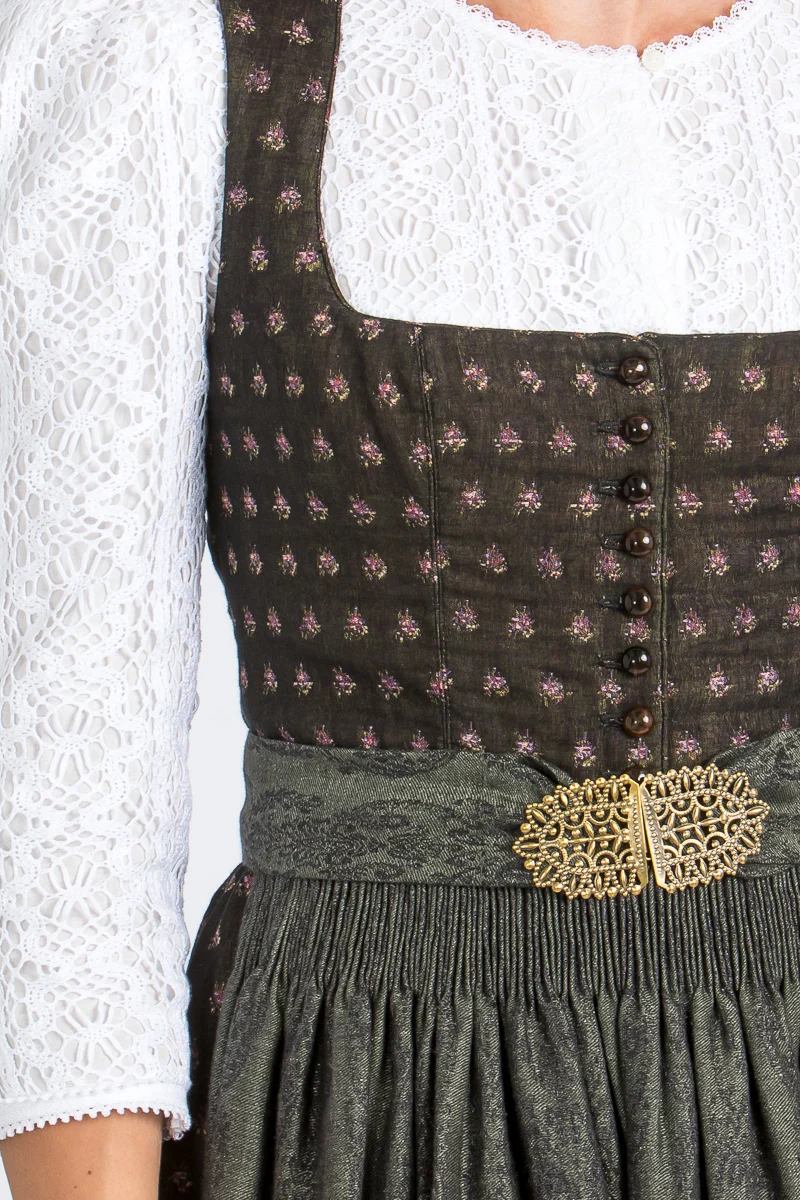 Gottseidank Dirndl Monika schwarz/oliv