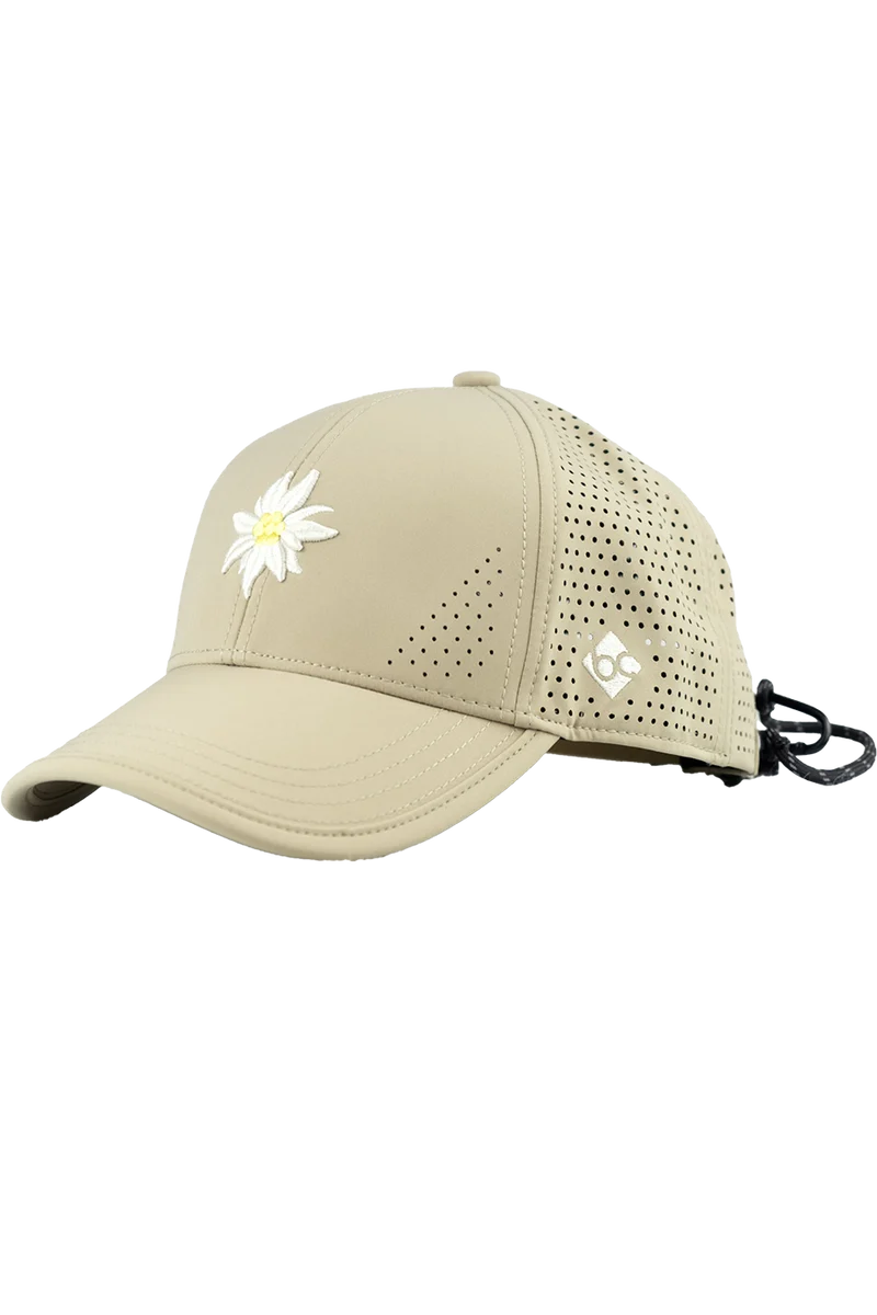 Unisex Curved-Cap mit Edelweiß-Design für Outdoor und Sport