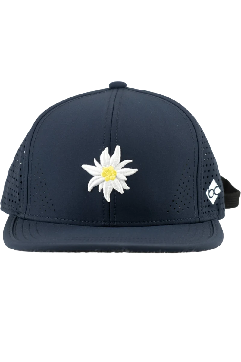 Unisex Snapback-Cap mit Edelweiß-Design und Sportfunktion