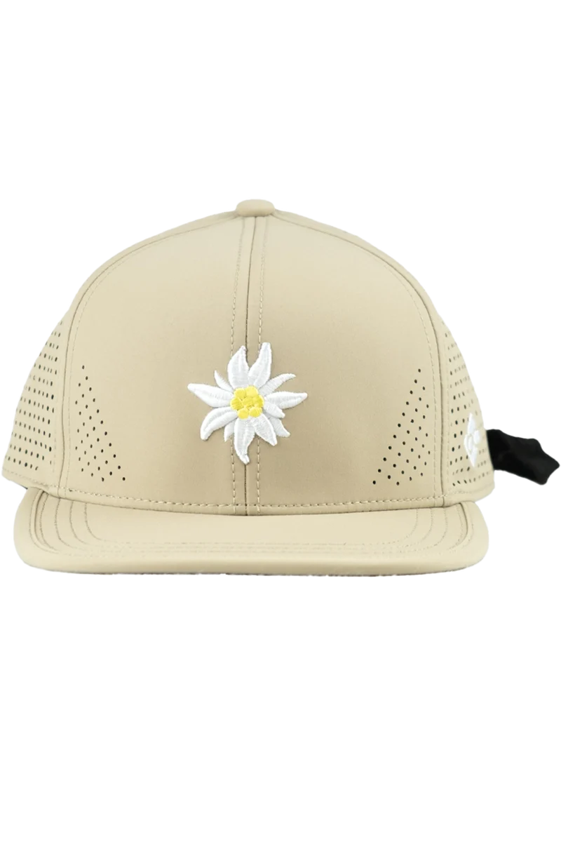 Unisex Snapback-Cap mit Edelweiß-Design und Sportfunktion