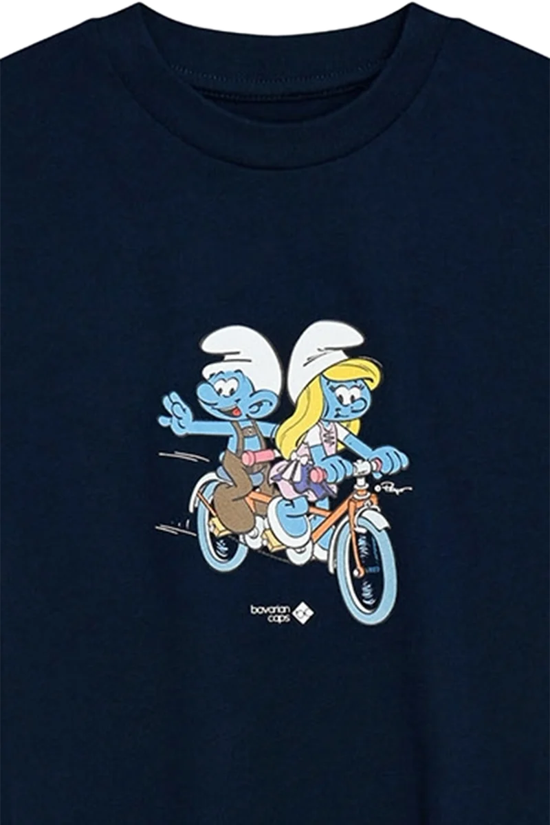 Kinder T-Shirt mit Druck 'Schlümpfe Trachtentandem'