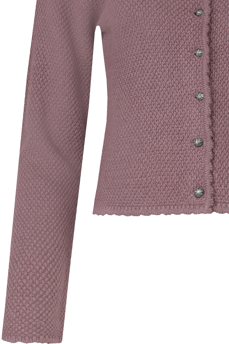 Dirndl-Strickjacke mit rundem Ausschnitt