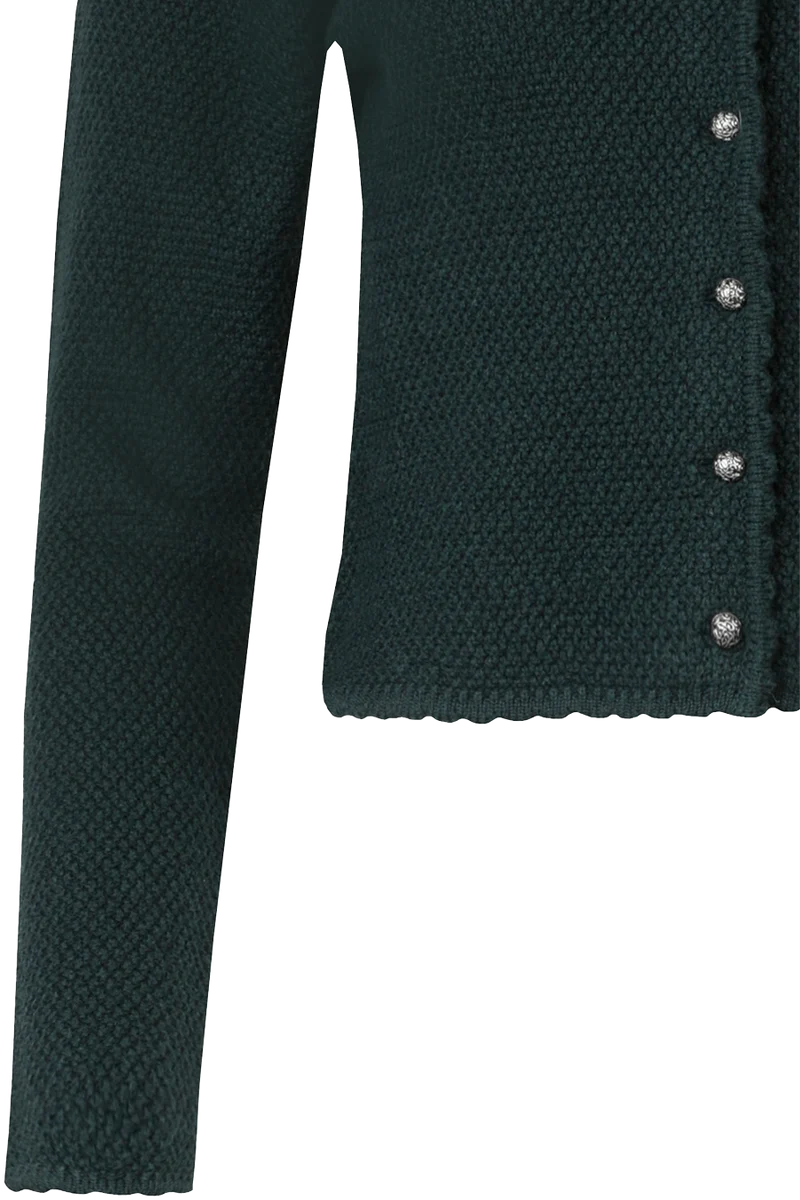 Dirndl-Strickjacke mit rundem Ausschnitt