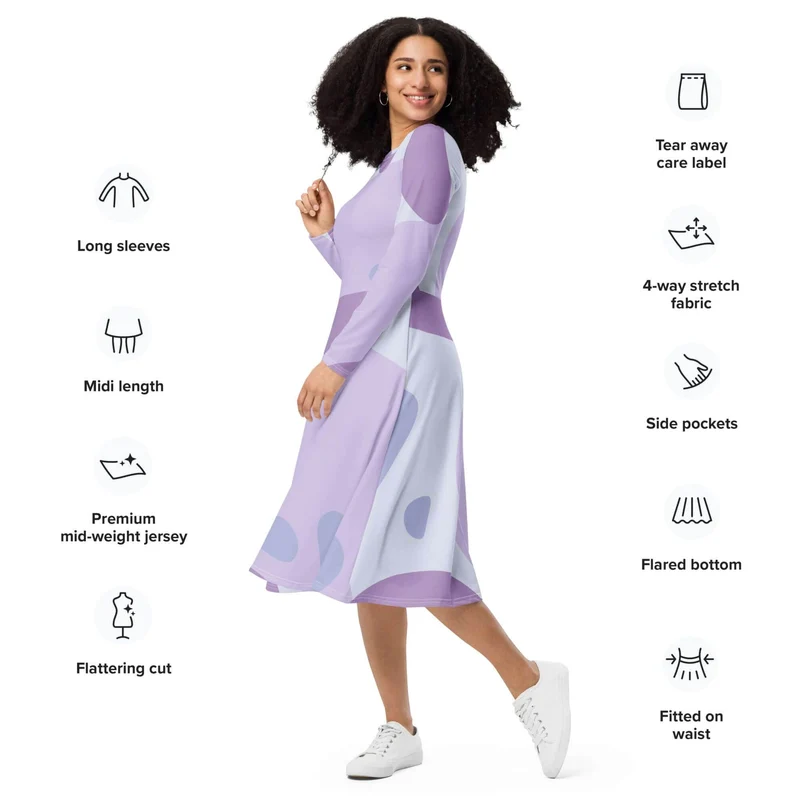 Your Dream Lavender Dress – Art and Comfort in One Package!