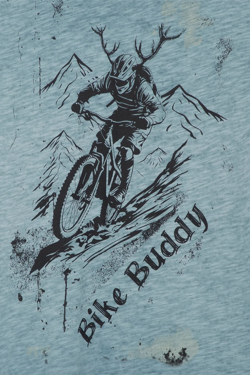 Herren T-Shirt 'Bike Buddy' Bio-Baumwolle