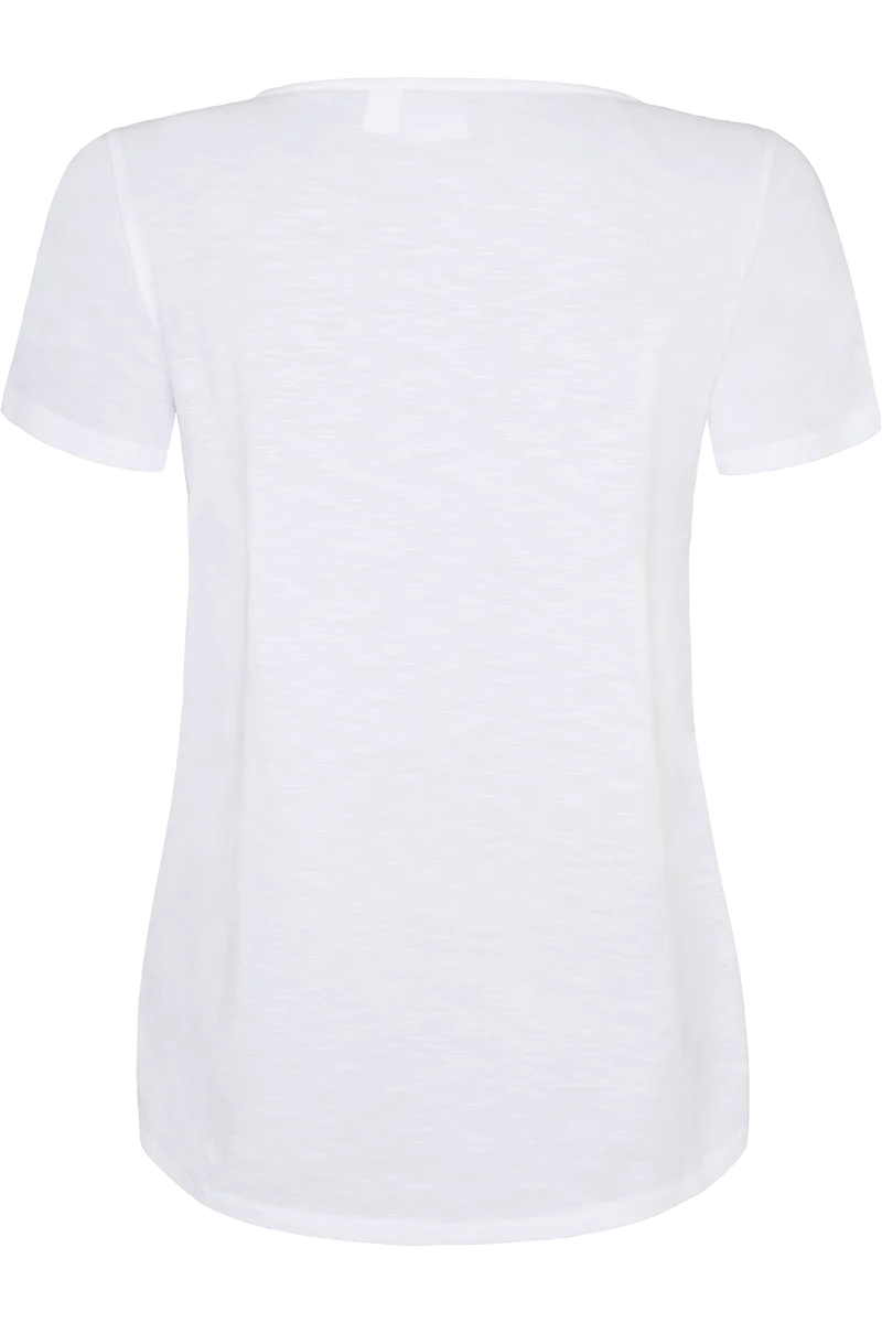Damen Trachten T-Shirt aus Baumwolle mit Lochmuster