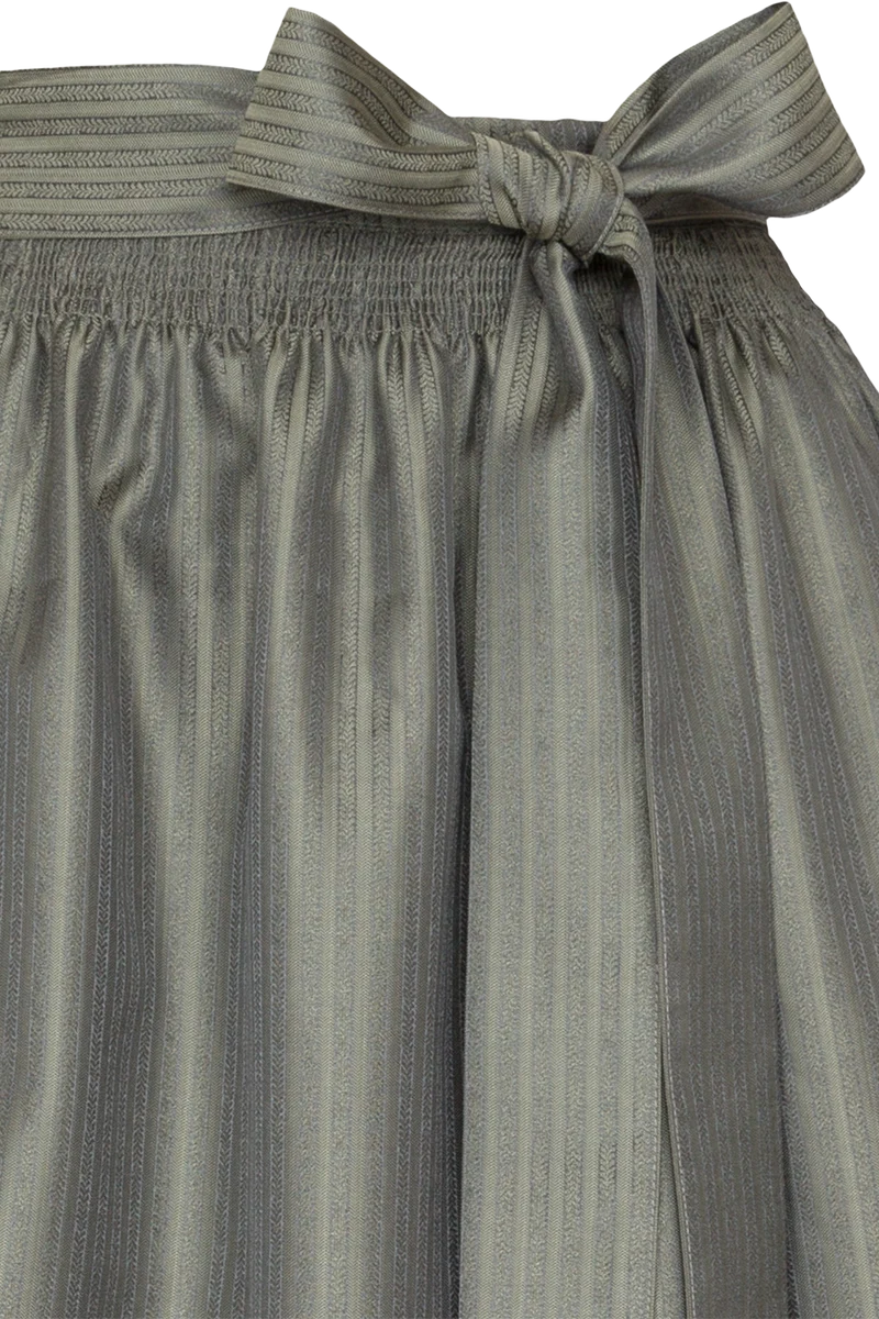Dirndlschürze lang mit Blütenrankenmuster