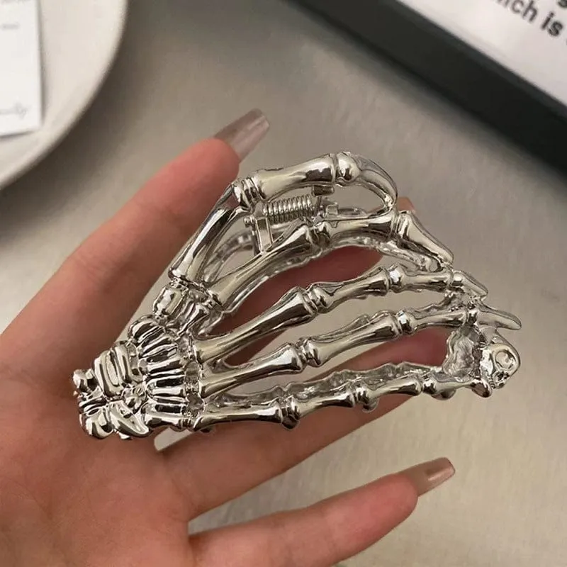 Punk-Skelett-Haarspange für Damen