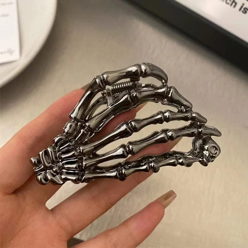 Punk-Skelett-Haarspange für Damen