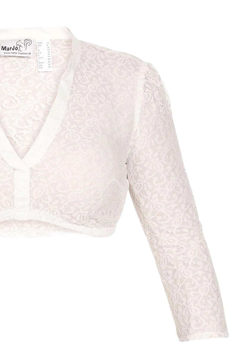 Dirndl Bluse mit V-Ausschnitt 3/4-Arm