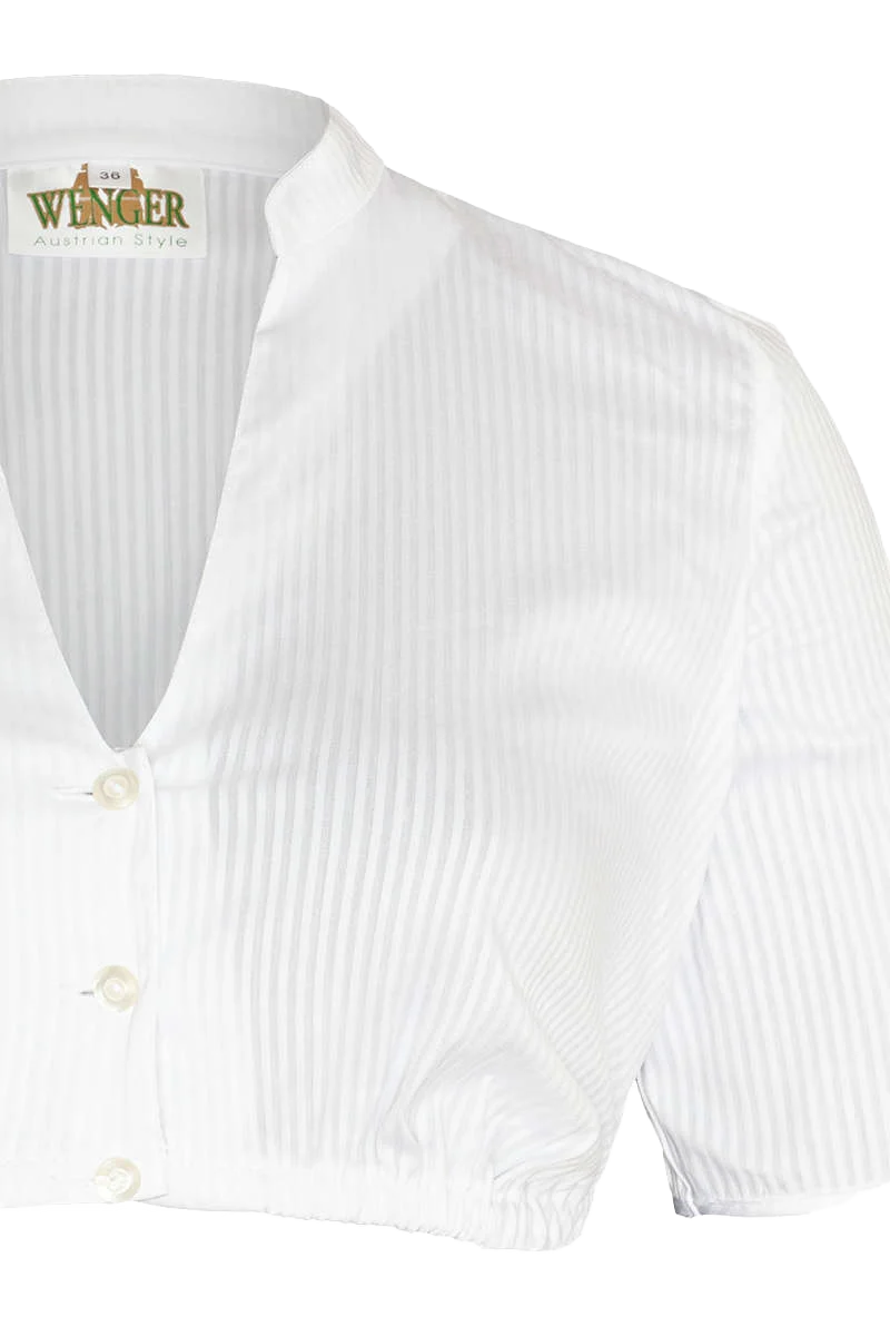 Stretch-Dirndlbluse halbarm
