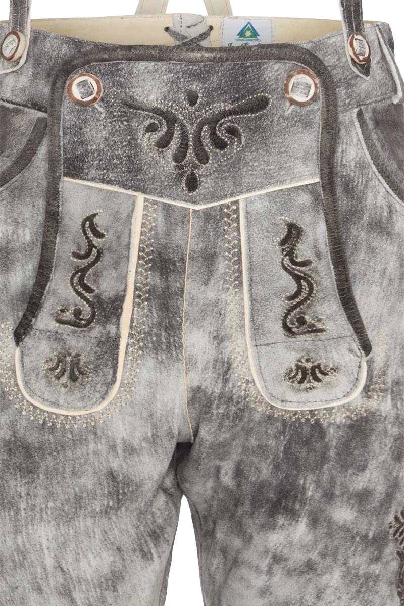 Kinder Lederhose kurz bestickt