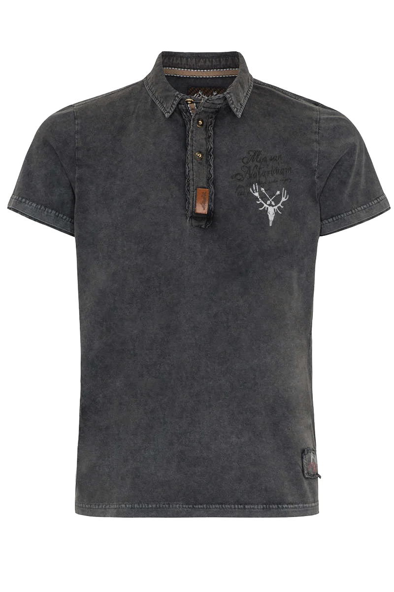 Herren Polo-Shirt 'In da Wuidnis dahoam'