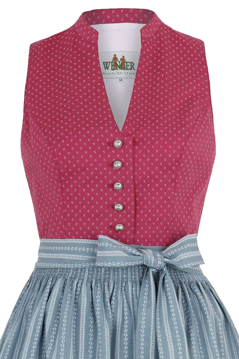 Stretch Dirndl hochgeschlossen