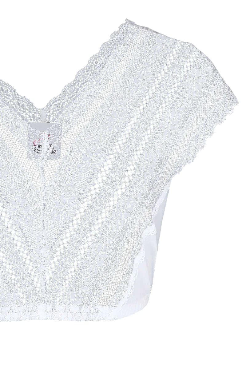 Dirndlbluse ohne Arm Spitze