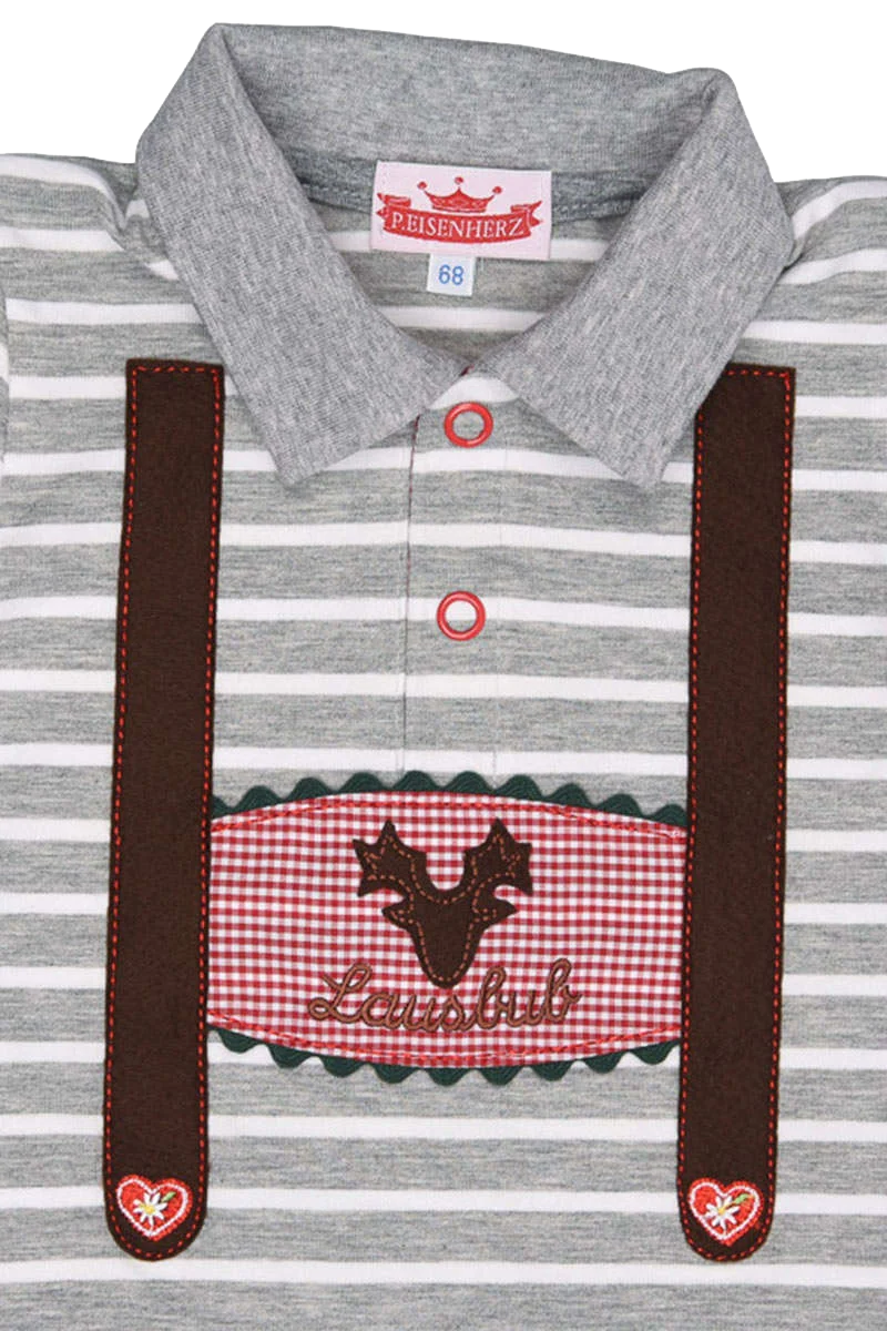 Trachten Baby Langarm-Shirt 'Lausbub'
