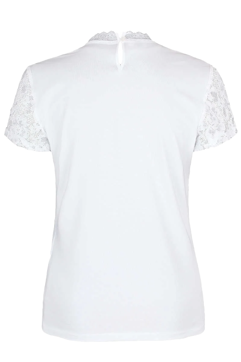 Damen Spitzen T-Shirt