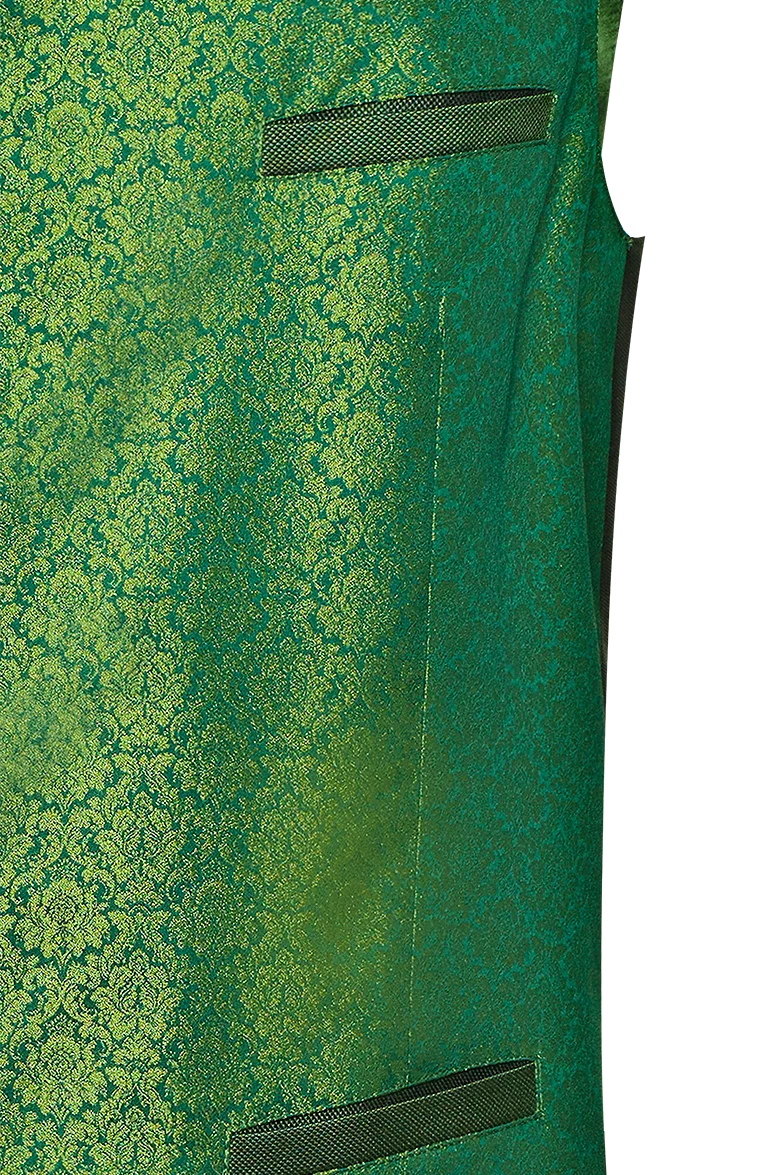 Gilet aus Seidenjacquard