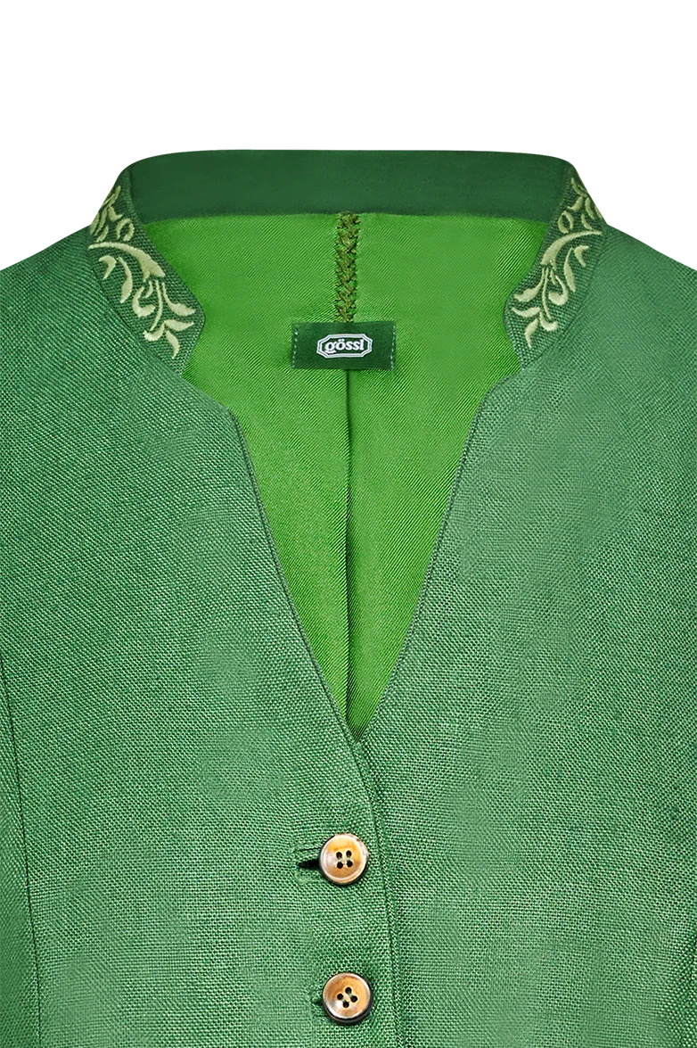 Gilet mit Kragenstickerei