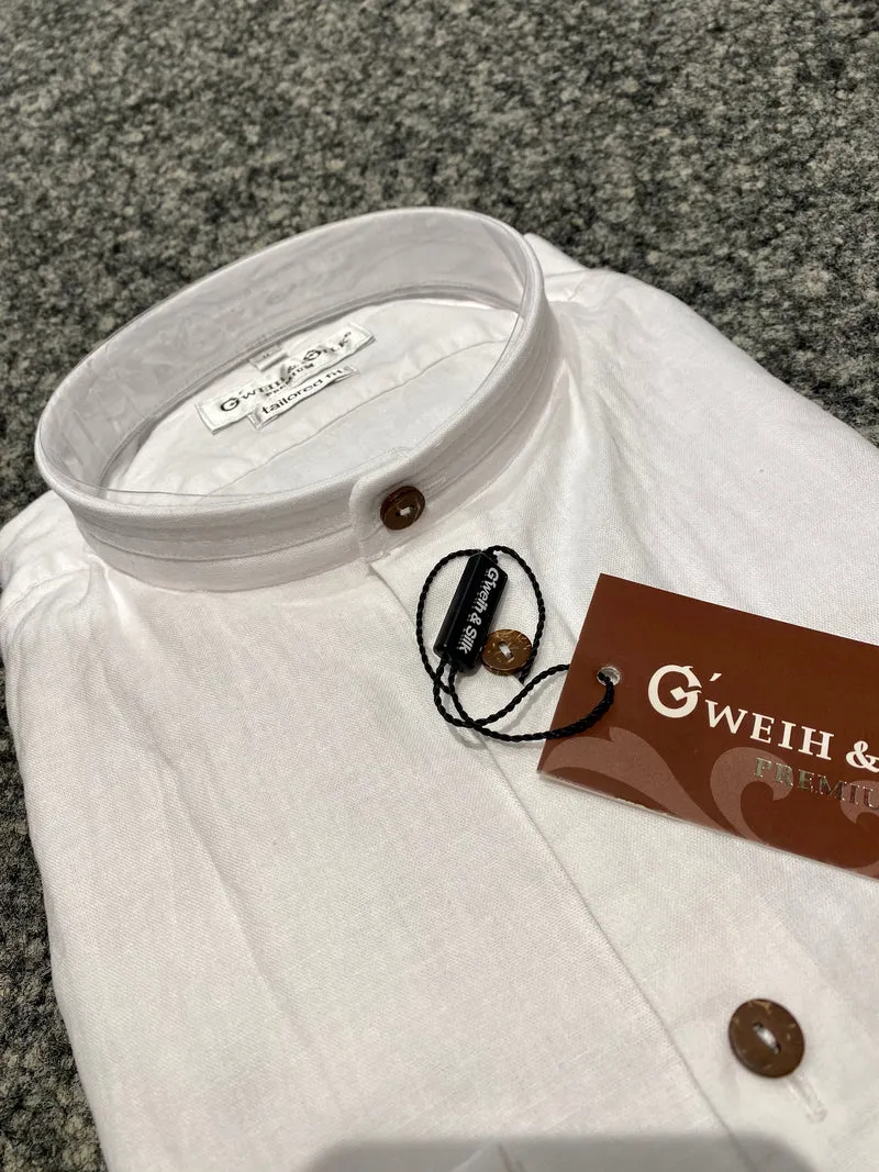 Trachtenhemd Langarm G´Weih & Silk Alpsee weiß