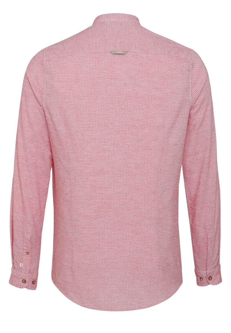 PURE Trachtenhemd Slim Fit langarm rot