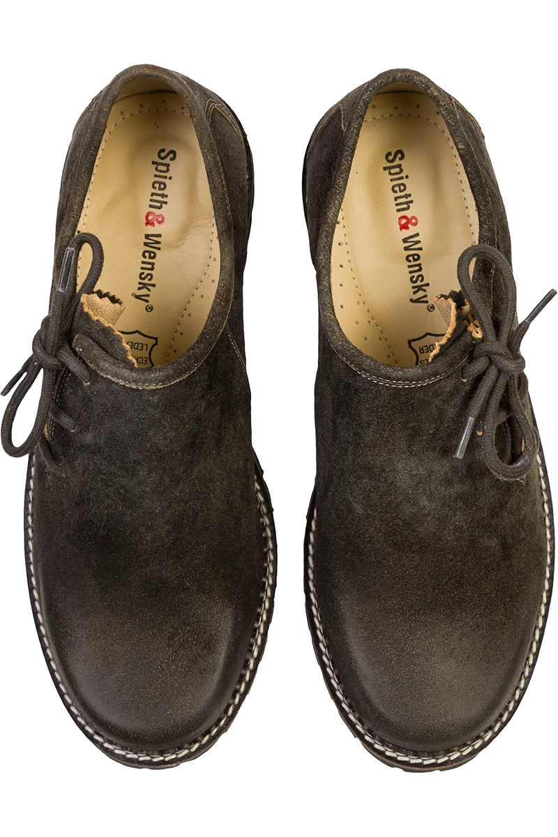 Herren Haferlschuhe mit kleiner Hirschkopf-Prägung