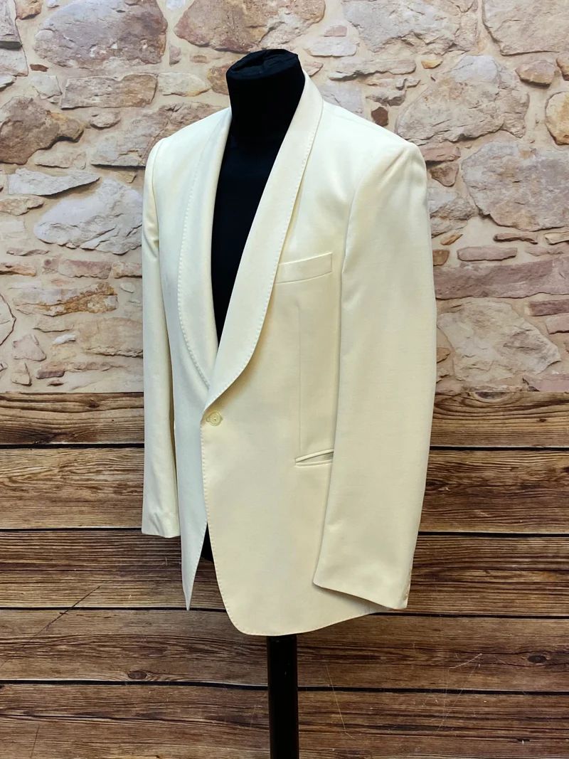 Vintage Dinner Jacke Creme Wilvorst Größe 94