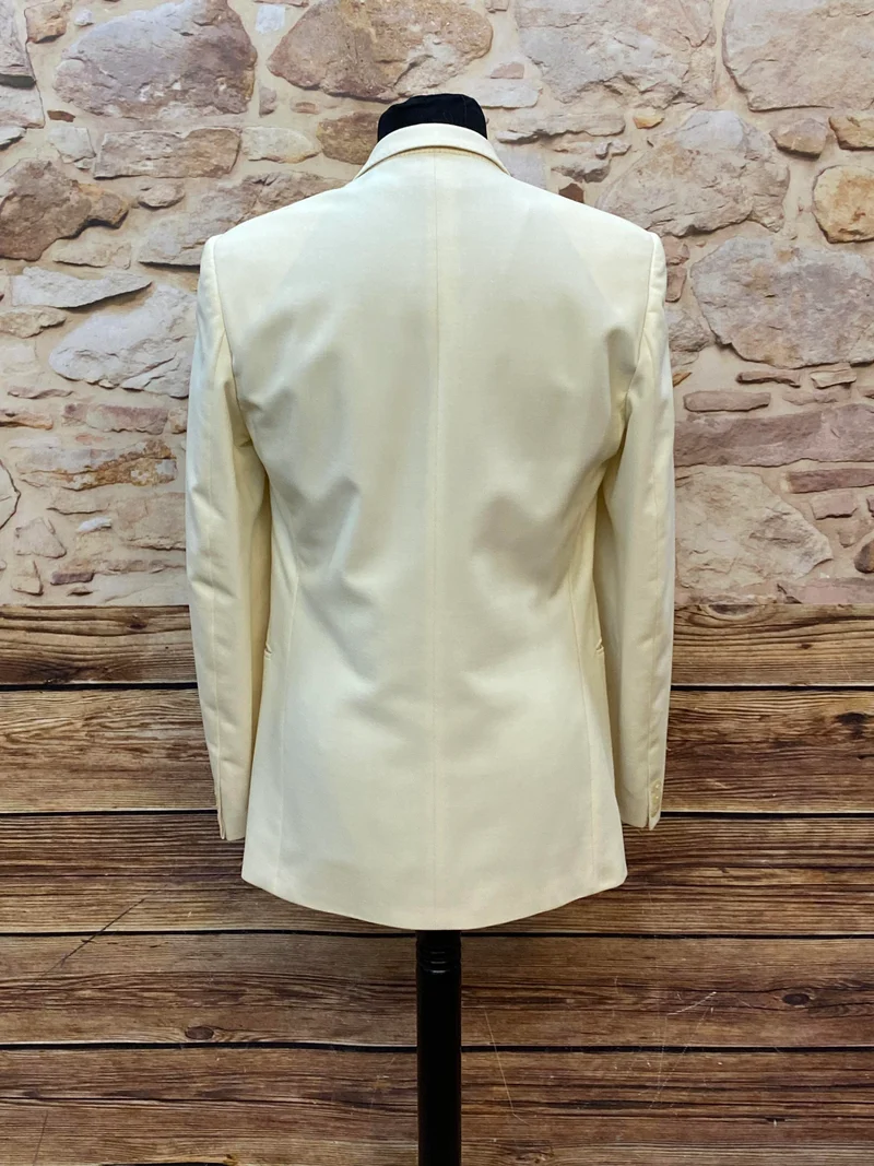 Vintage Dinner Jacke Creme Wilvorst Größe 94