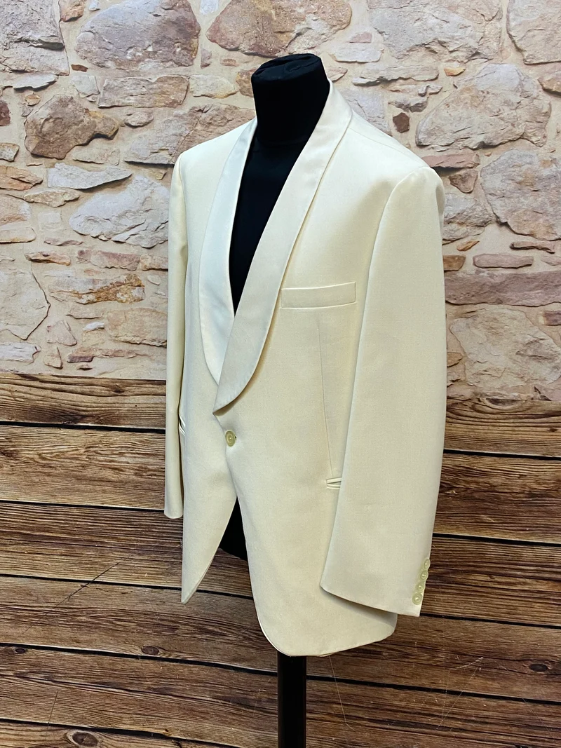 Vintage Smoking Sakko Elfenbein – Dinner Jacket Gr. 25