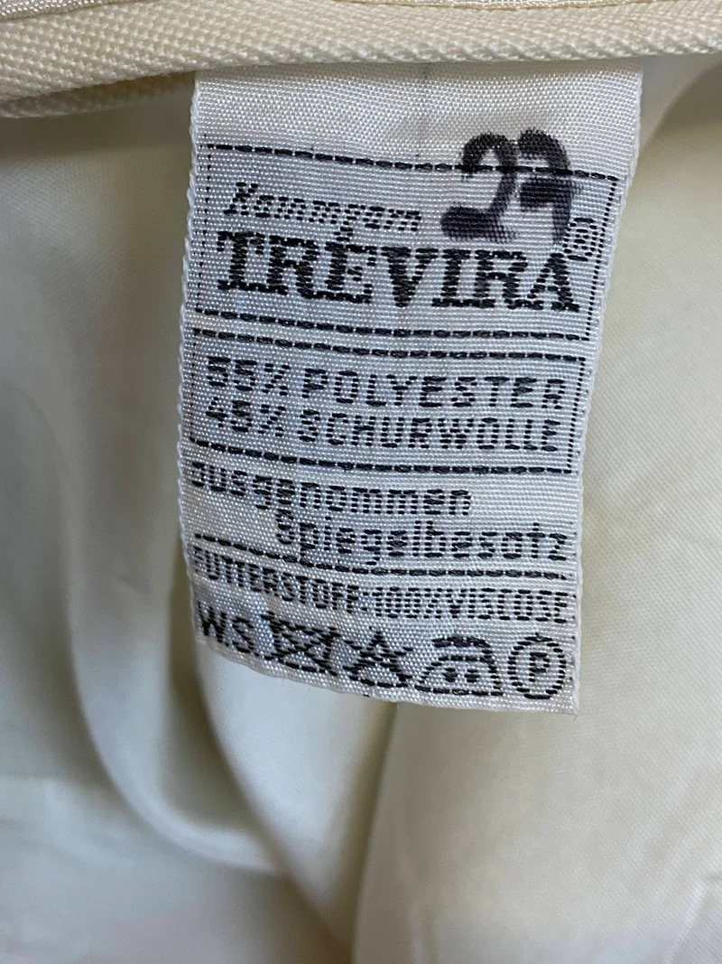 Vintage Smoking Sakko Elfenbein – Dinner Jacket Gr. 25