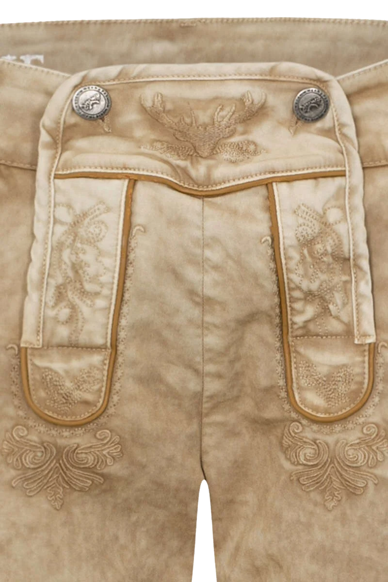 Herren Jeans 'Lederhose' kurz