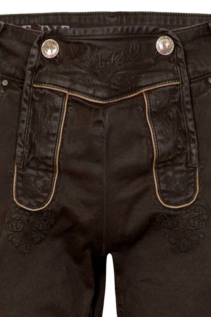Herren Jeans 'Lederhose' kurz