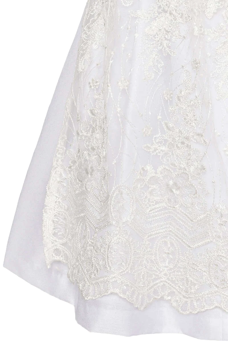 Brautdirndl Schneewittchenkragen Midi