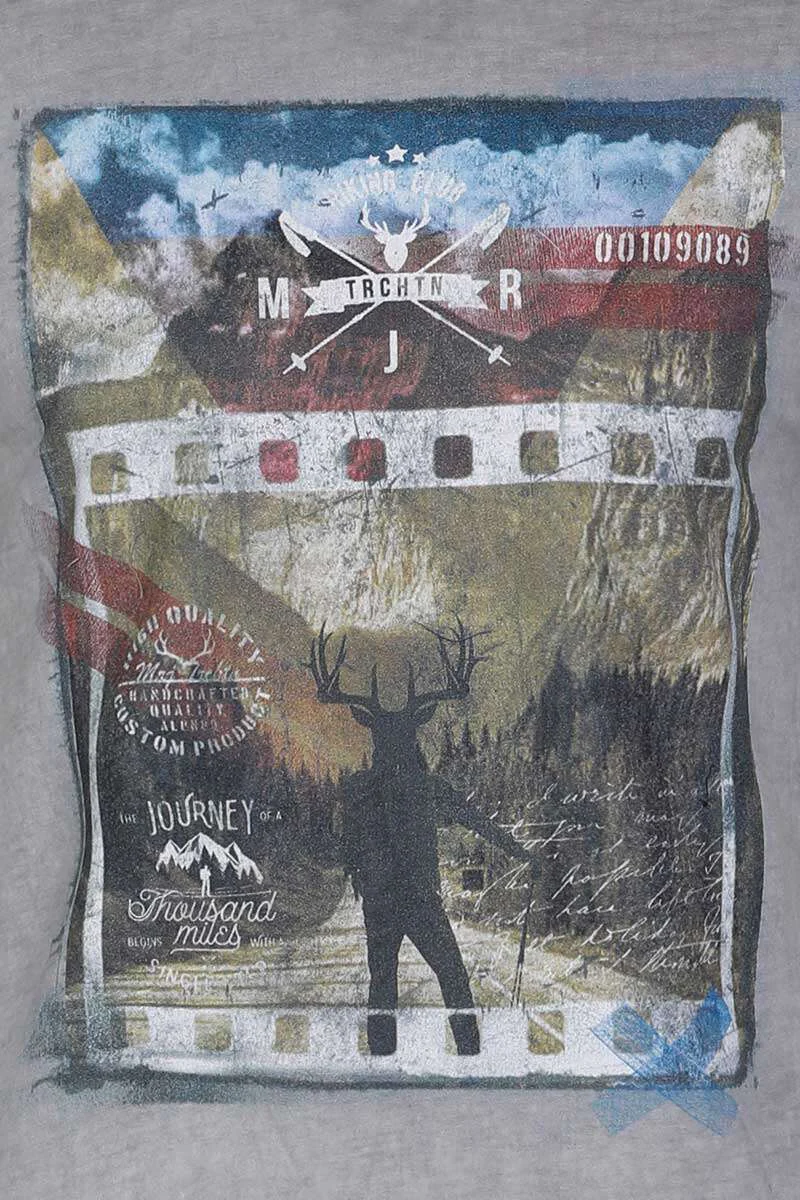 Herren T-Shirt im Used-Look
