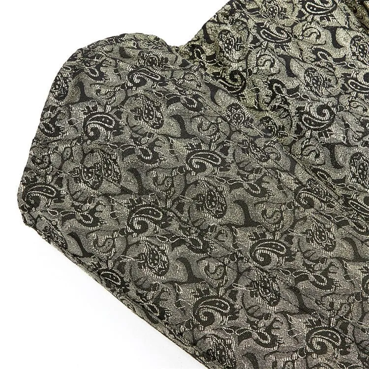 Gothic Jacquard Reißverschluss Vollbrustkorsett für Damen