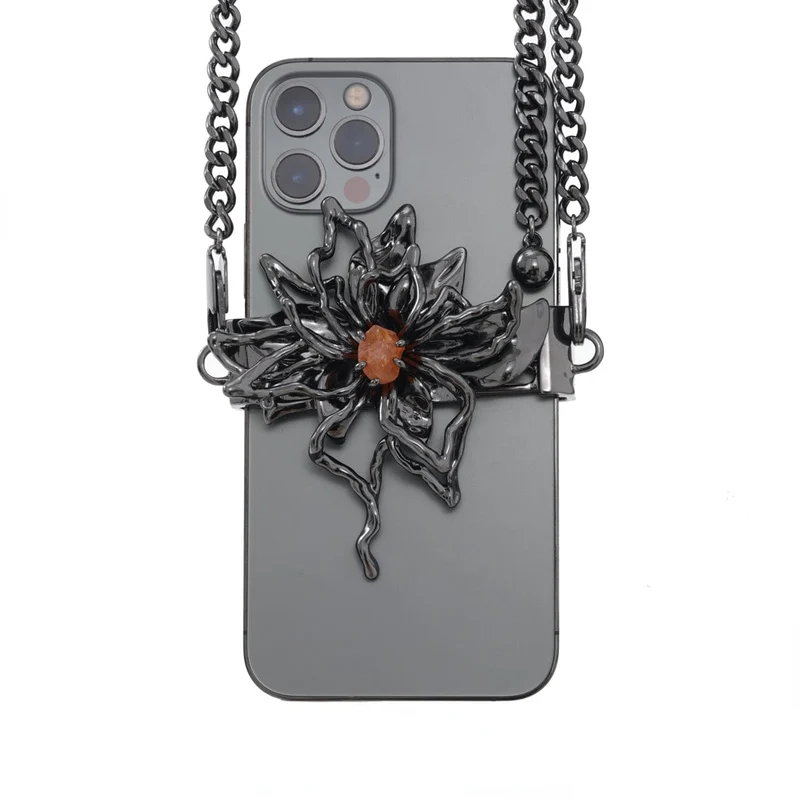 Punk Lotus Handytasche Kette
