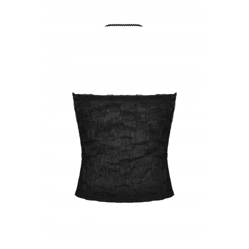 Gothic Neckholder-Spitzen-Tanktop für Damen