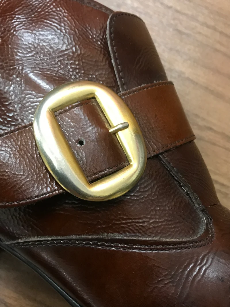 Vintage Schuhe Gr. 40 halbhoch in braun