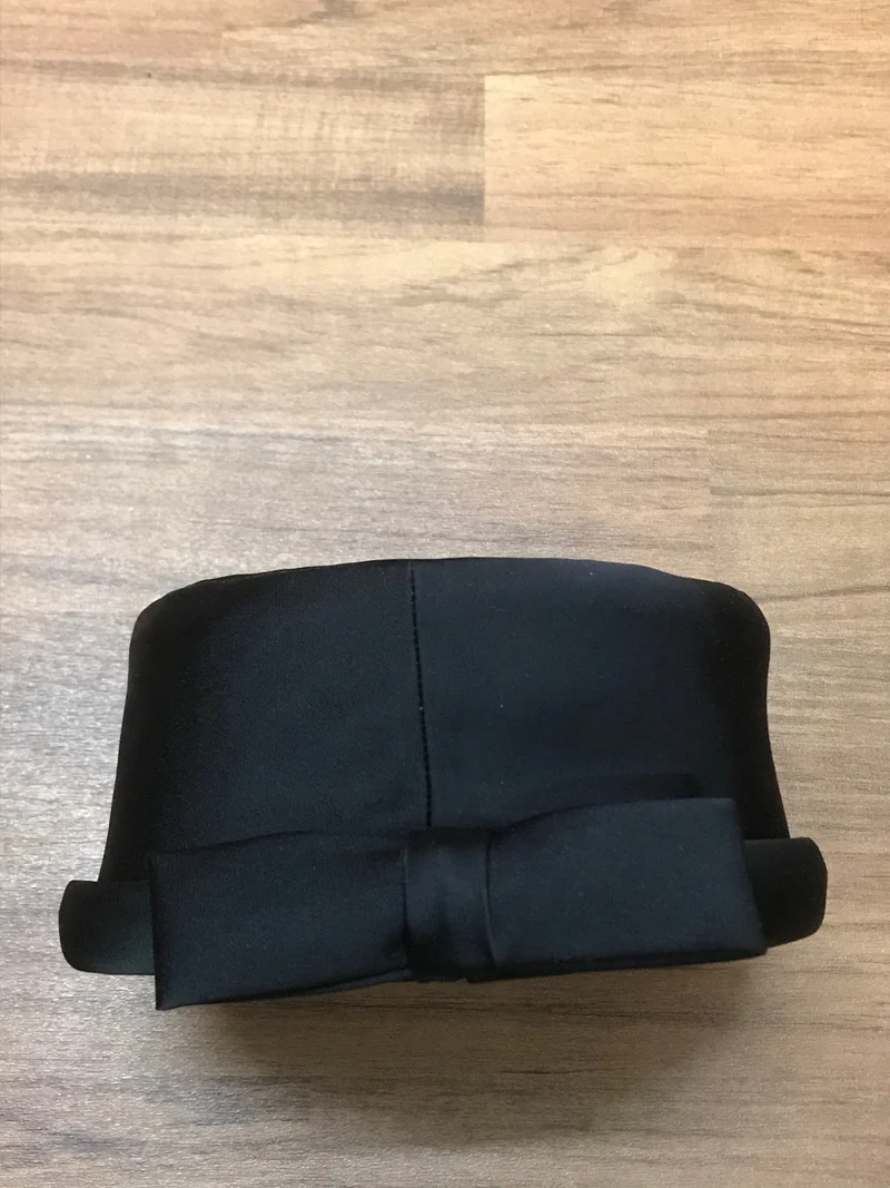 True Vintage Pillbox Hut Unikat schwarz, Onesize