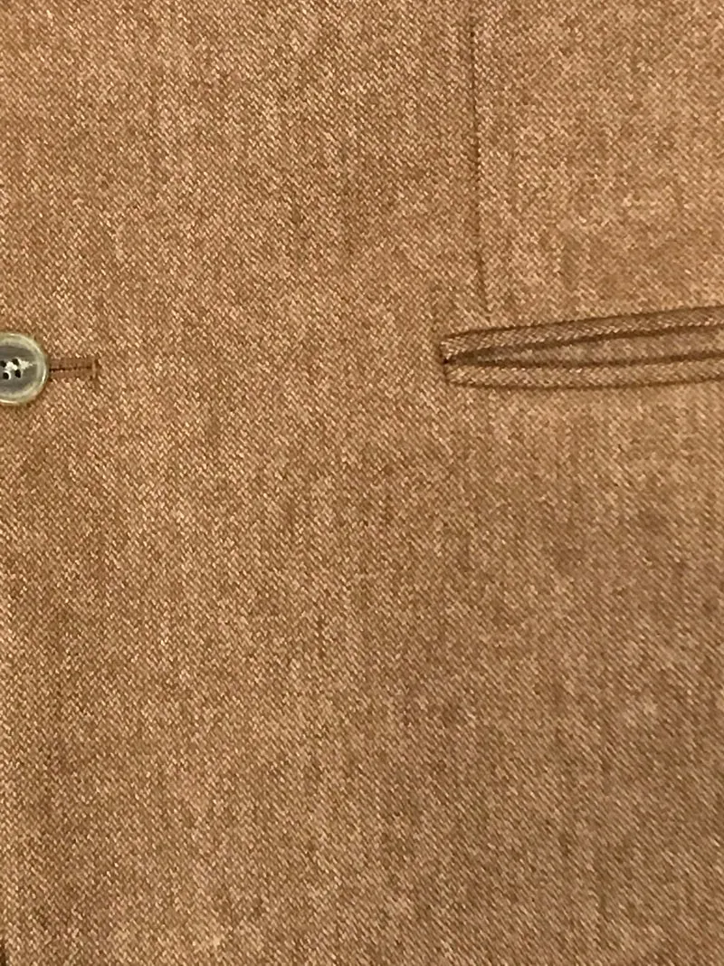 Braune, hochwertige, Second Hand Jacke für Herren Gr.52 aus Cashmere