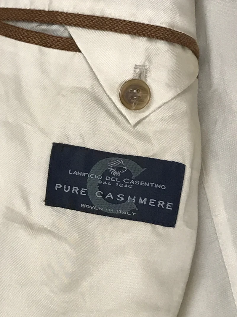 Braune, hochwertige, Second Hand Jacke für Herren Gr.52 aus Cashmere