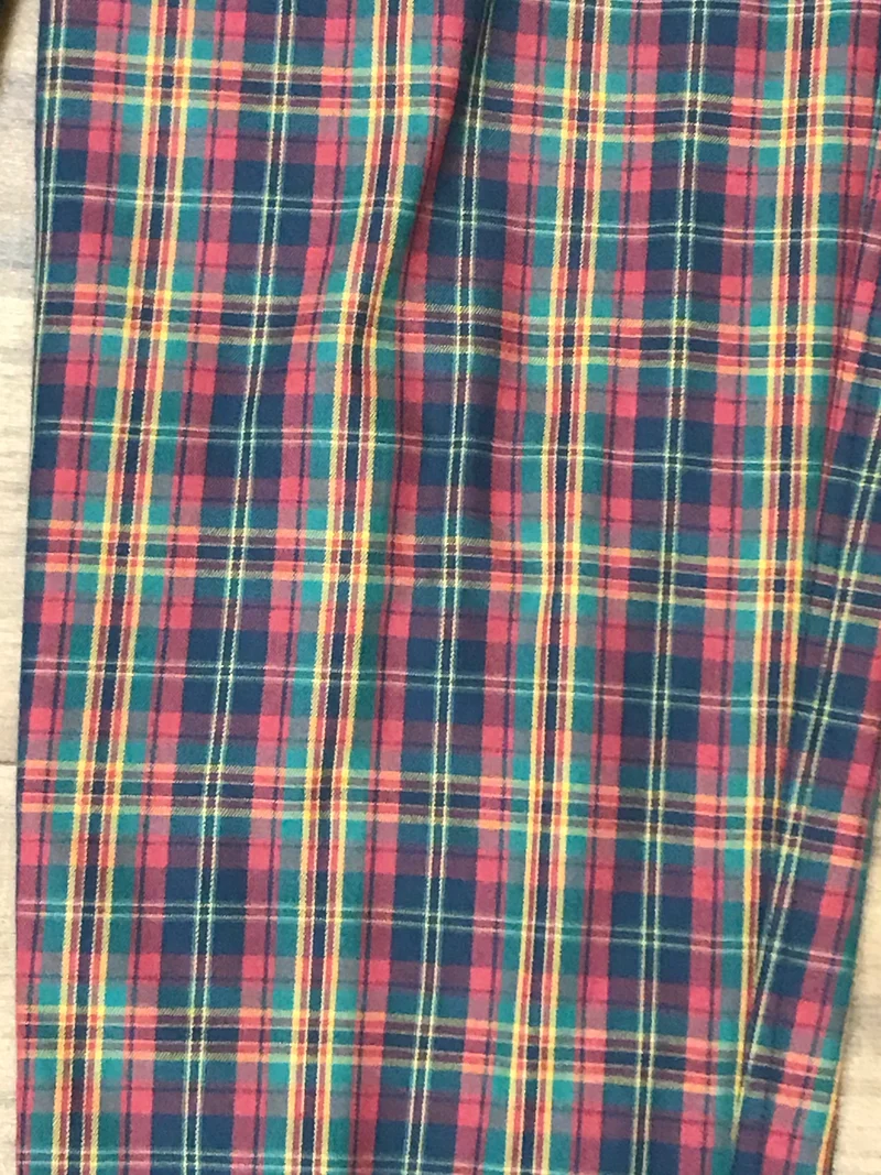90er Vintage Golfhose Herren kariert Gr. 48 – Bundfaltenhose Retro