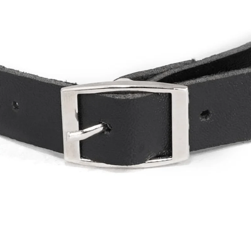 Frauen Punk Black Spike Nieten Halsband Halsband