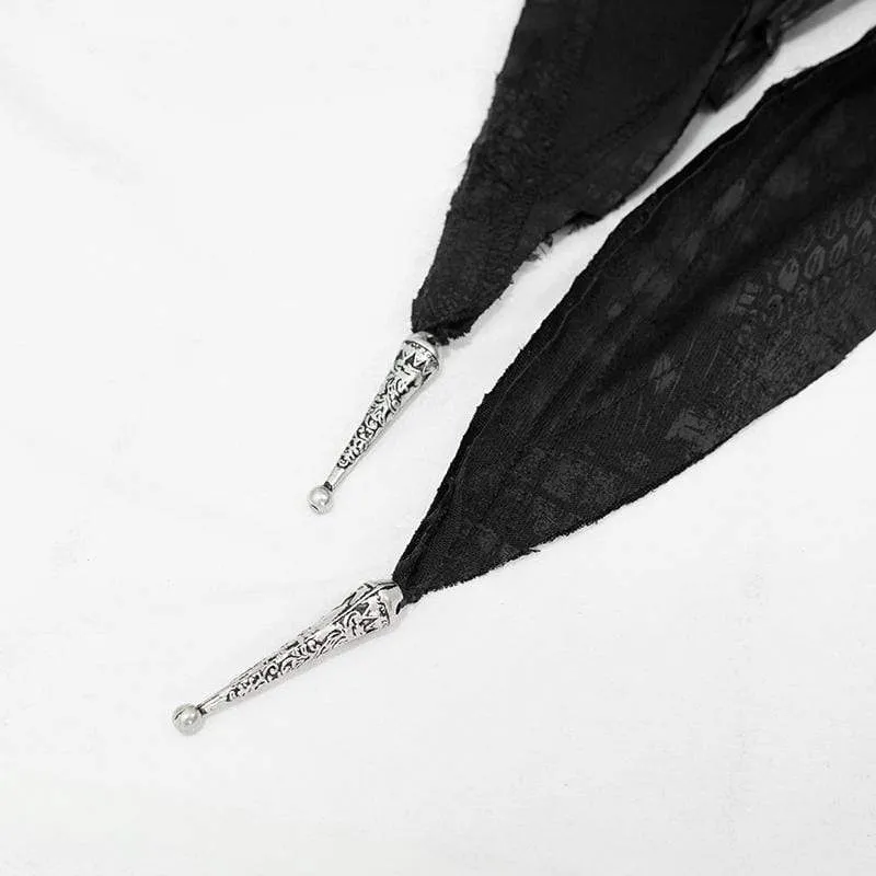 Frauen Gothic Punk Asymmetrical Short Hooded Cape
