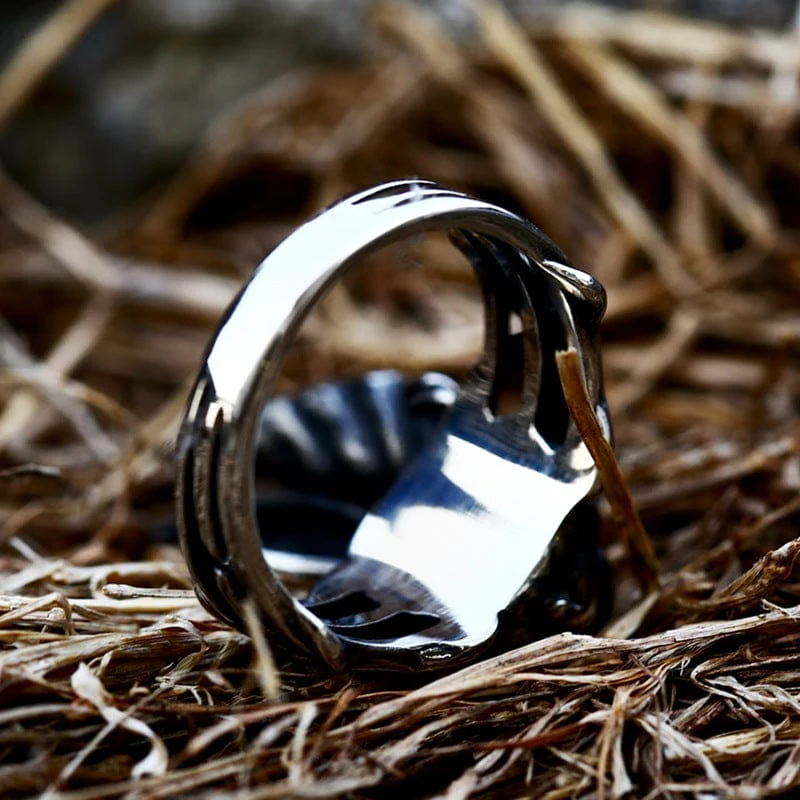 Herren-Punk-Kaninchen-Ring