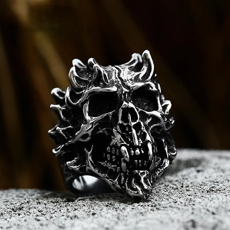 Punk-Schädelring für Herren