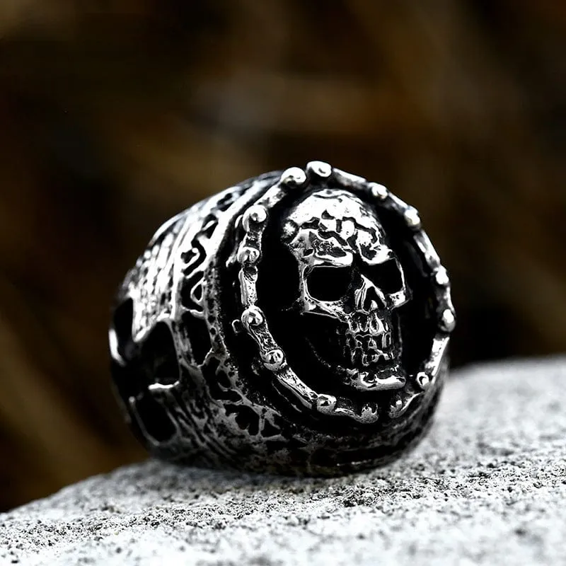 Punk-Schädelring für Herren