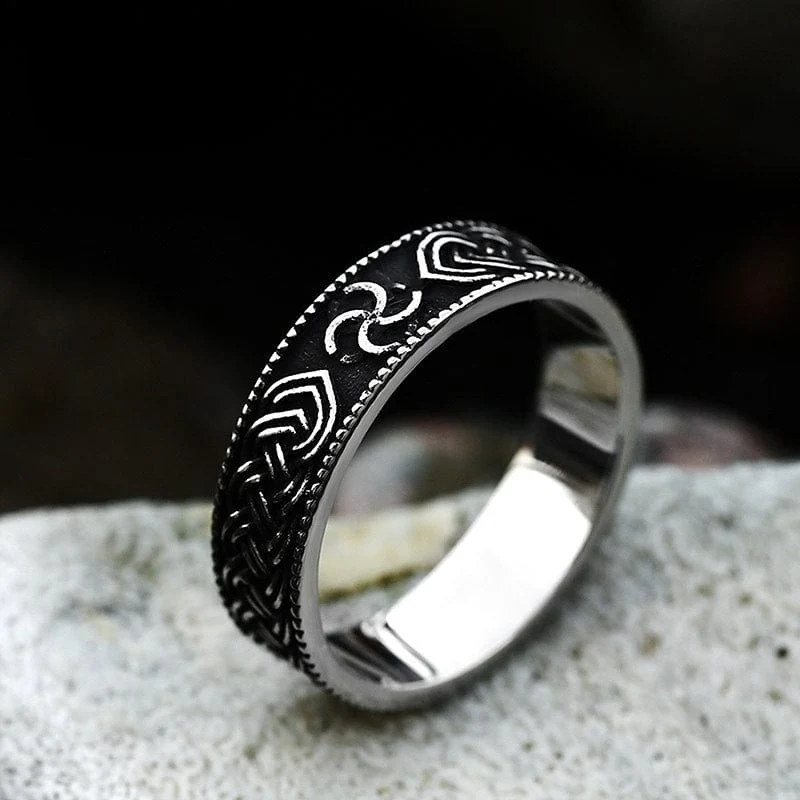 Punk-Knoten-Ring für Herren