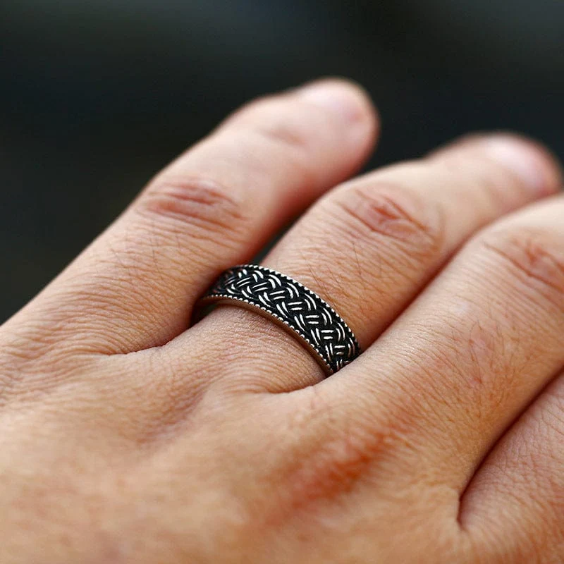 Punk-Knoten-Ring für Herren