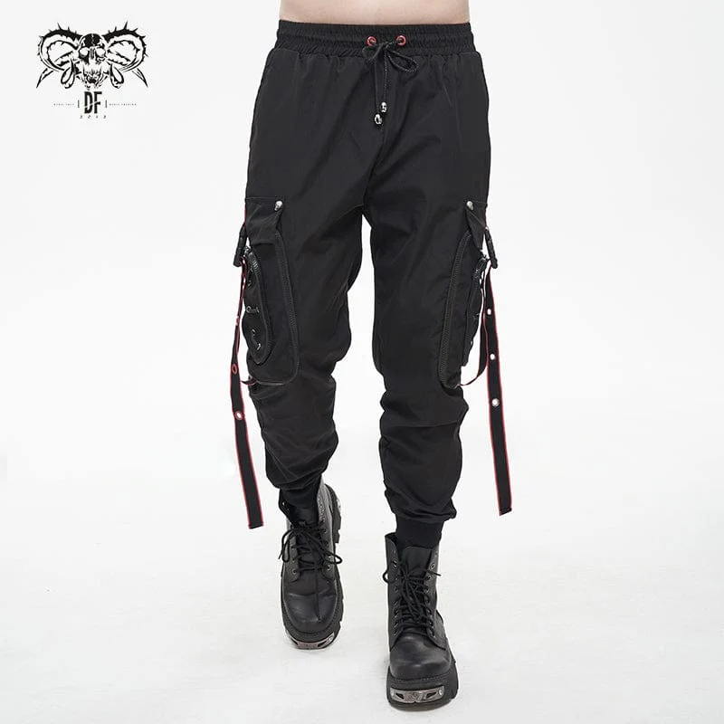Herren Punk Cargohose Jogger